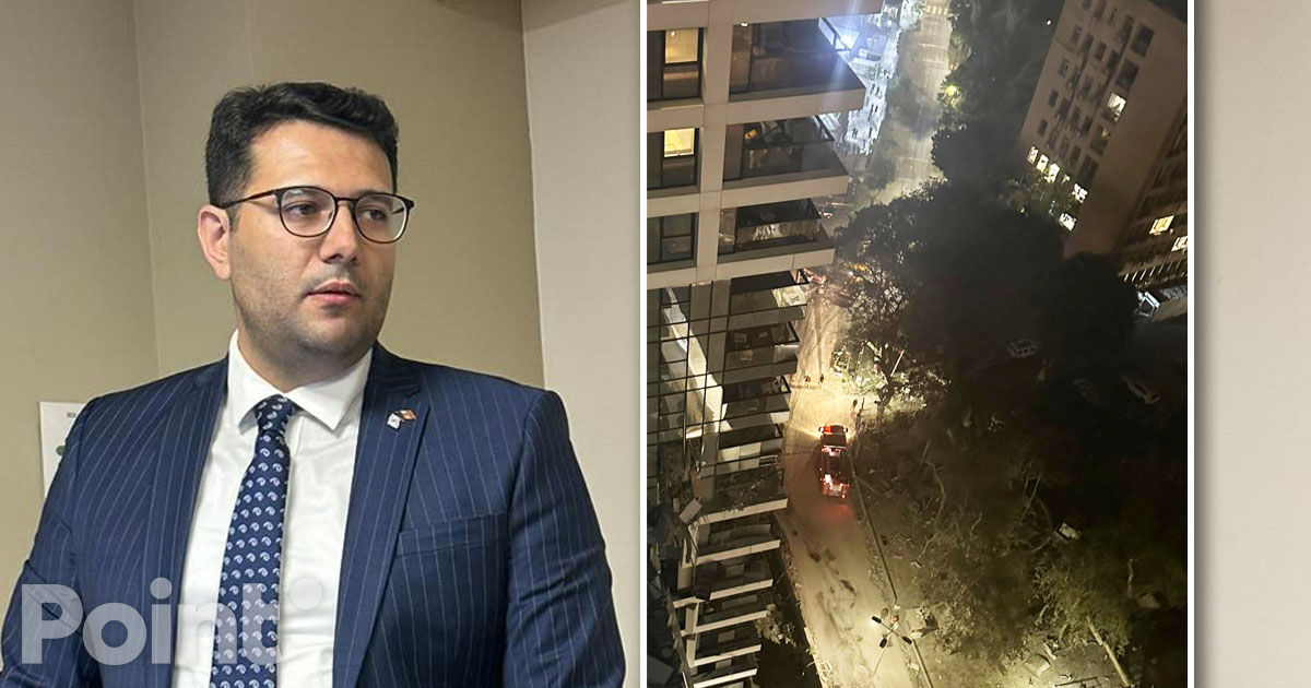 Complexul rezidențial în care locuia ambasadorul Moldovei în Israel, lovit de o rachetă balistică.