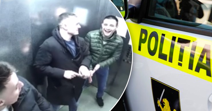 Полиция нашла и оштрафовала парней, оплевавших лифт. Коллаж: Point.md