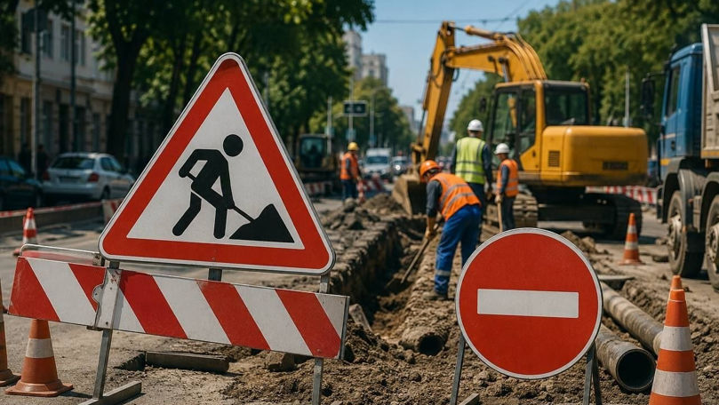 Движение на нескольких улицах Кишинева ограничат до конца августа.