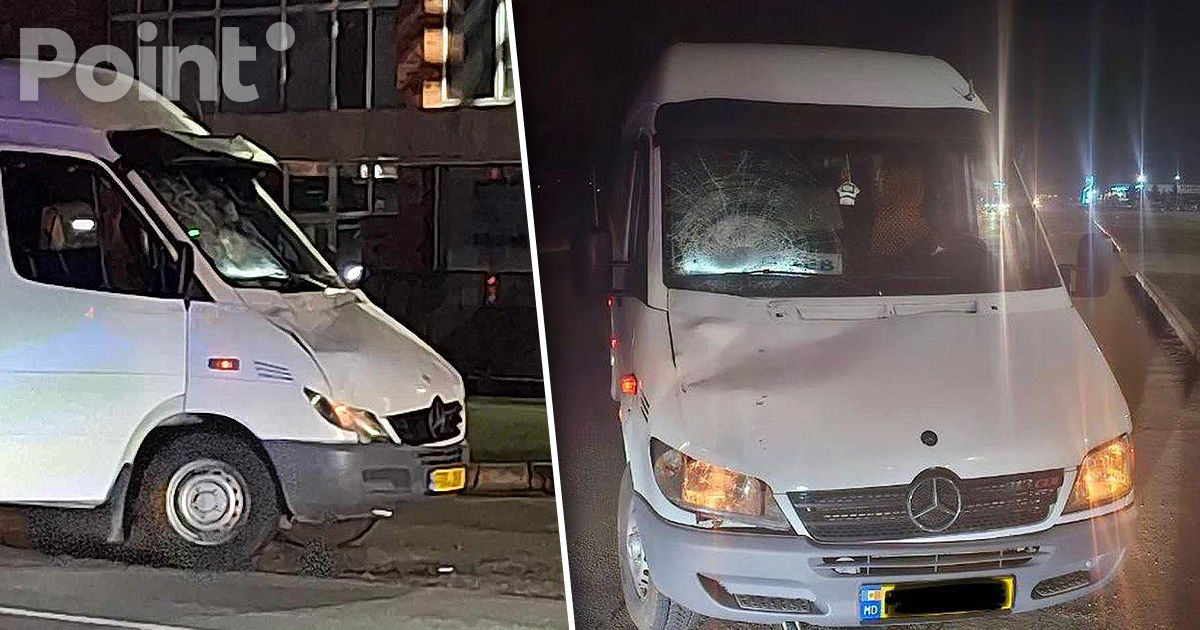Un pieton, lovit de un microbuz la Sângera: Victima, în stare gravă.