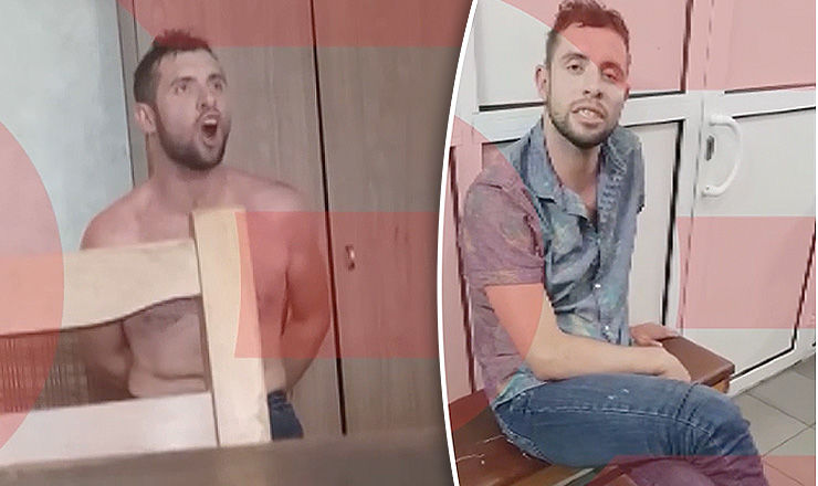 Imagini violente de la reţinerea lui Andrei Brăguţa.