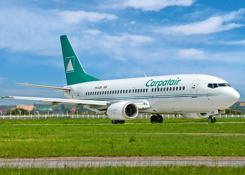 Из Кишинева Carpatair осуществляет прямые рейсы в Тимишоару, Венецию, Рим и Милан.