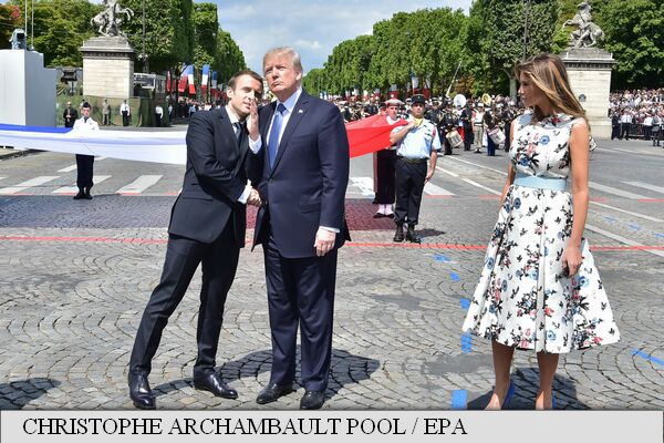 Trump: Președintelui francez îi place să mă țină de mână. Foto: Agerpres