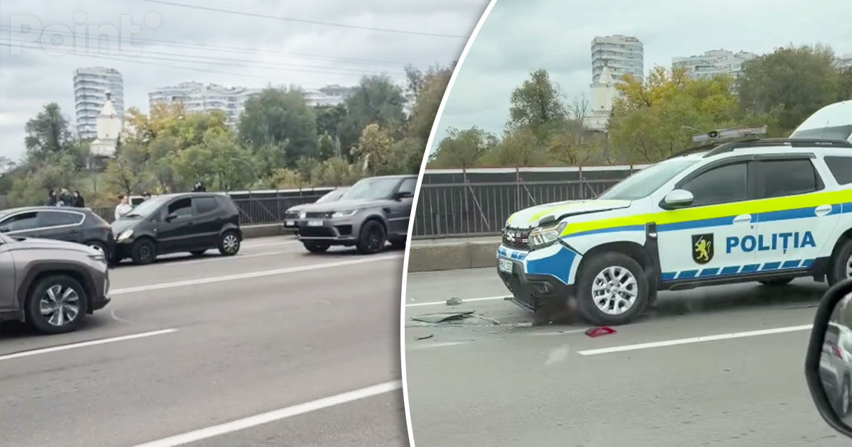 Accident lângă Circ: Trei automobile s-au tamponat.