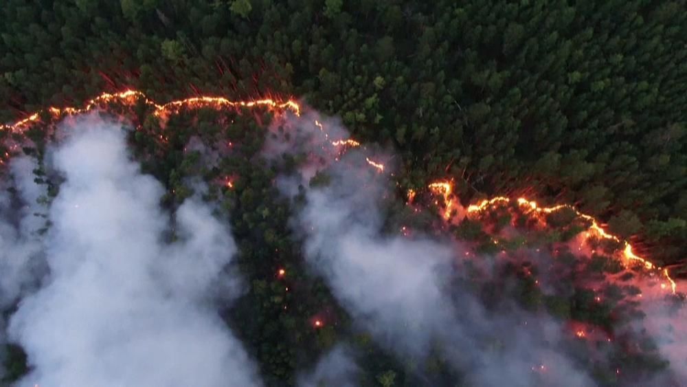Количество пожаров в Сибири и на Дальнем Востоке растет. 