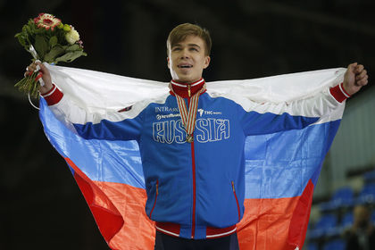 Олимпийский чемпион по шорт-треку Семен Елистратов.