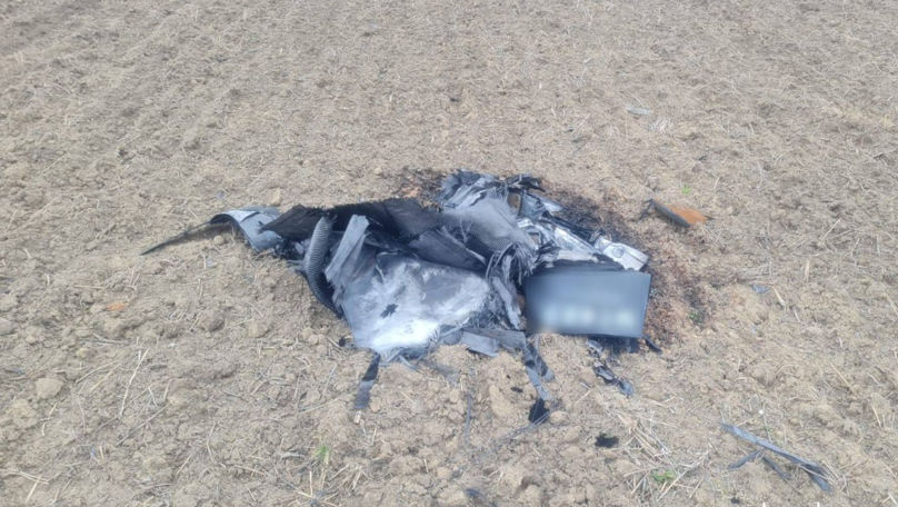 Пограничная полиция: Обнаруженные обломки дрона не содержат взрывчатых веществ. 
