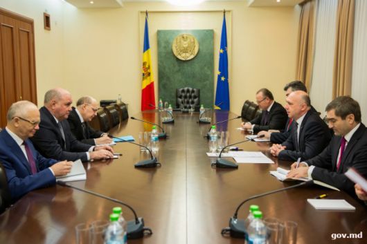 Relaţiile dintre Moldova şi Rusia, abordate de Pavel Filip şi Grigorii Karasin. Foto: gov.md