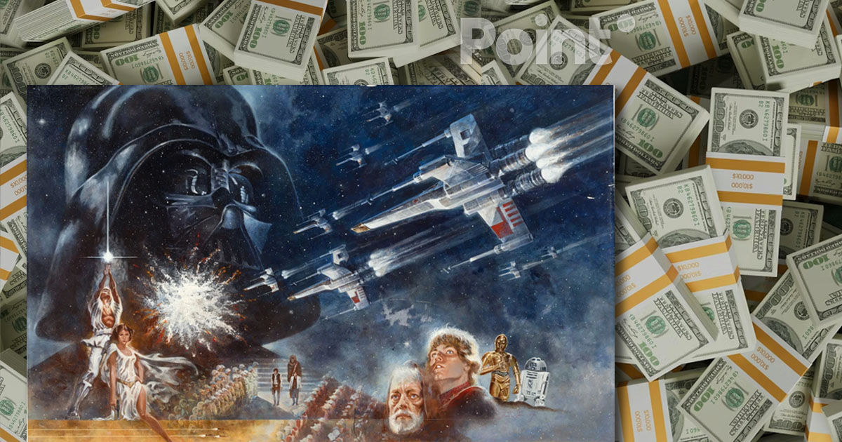 Primul poster Star Wars, vândut la licitație pentru aproape patru milioane de dolari.