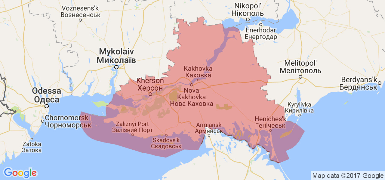 Россия взяла под контроль всю территорию Херсонской области.