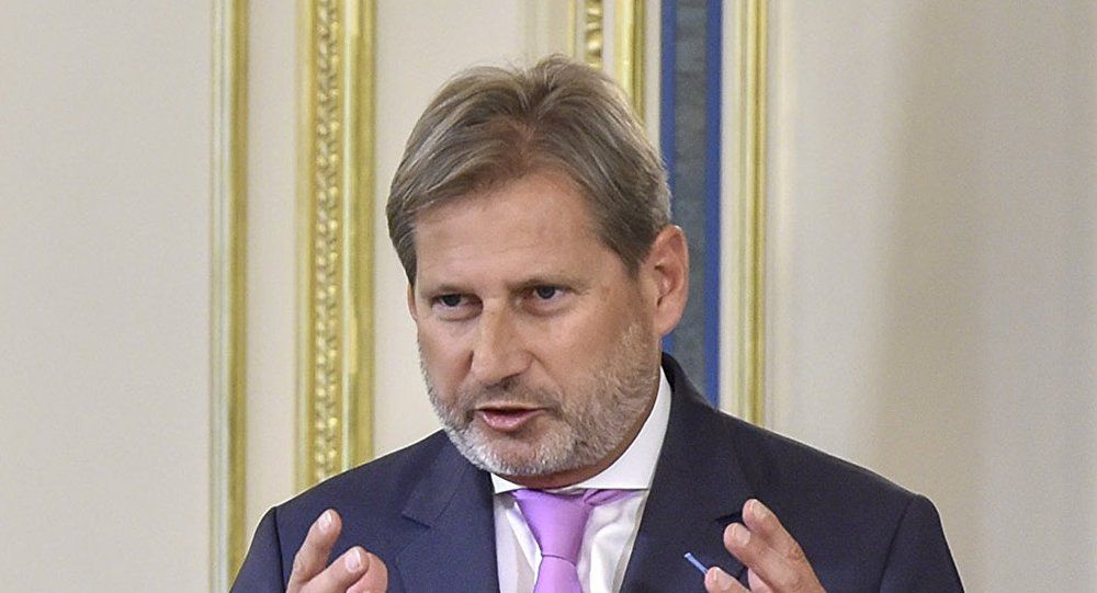 Европейский комиссар по вопросам расширения и политики добрососедства Йоханнес Хан.