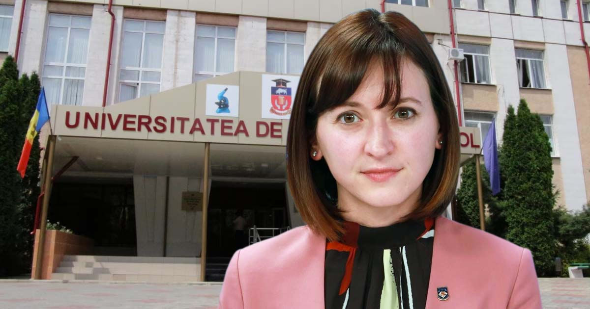 Вероника Драгалин рассказала об интересе АП к зданию Педуниверситета. Коллаж Point.md.