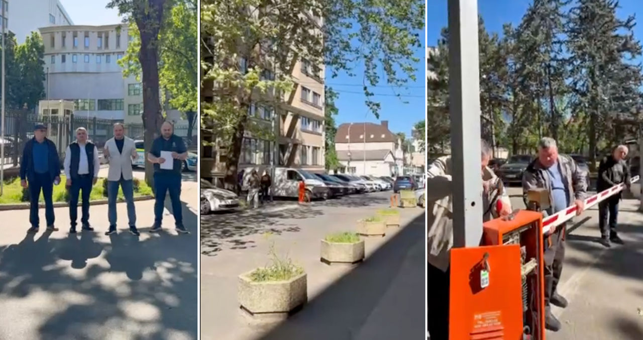 Bariera din spatele clădirii Parlamentului, demontată. Strada Corobceanu, deschisă pentru circulație.