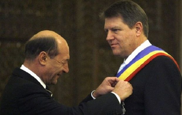 Traian Băsescu a apreciat ca „inadmisibil” că succesorul său de la Cotroceni să vorbească „în presa germană mai mult decât vorbeşte prin presa românească”.