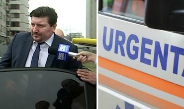 Ministrul Agriculturii, Eduard Grama a fost transportat de urgență la spital. Foto: protv.md