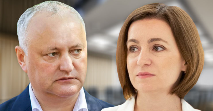 Игорь Додон ответил Майе Санду. Коллаж Point.md.