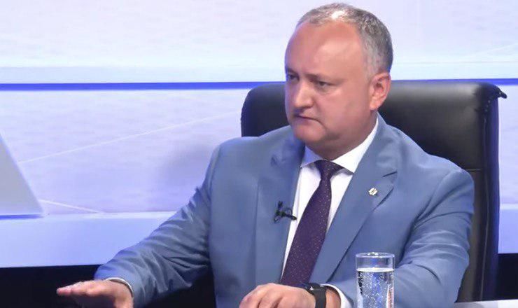 Додон: Федерелизация Молдовы была бы немедленно заблокирована ЕС и США