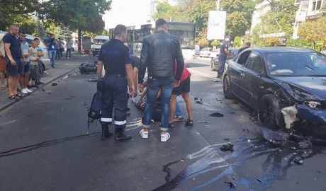 Accidentul s-a produs ieri în sectorul Râșcani al Capitalei.