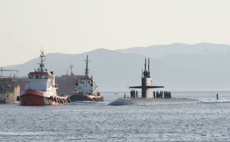 Ударная атомная подлодка США подошла к Средиземному морю