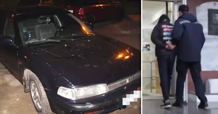 Два подростка угнали автомобиль на Рышкановке. Коллаж: Point.md