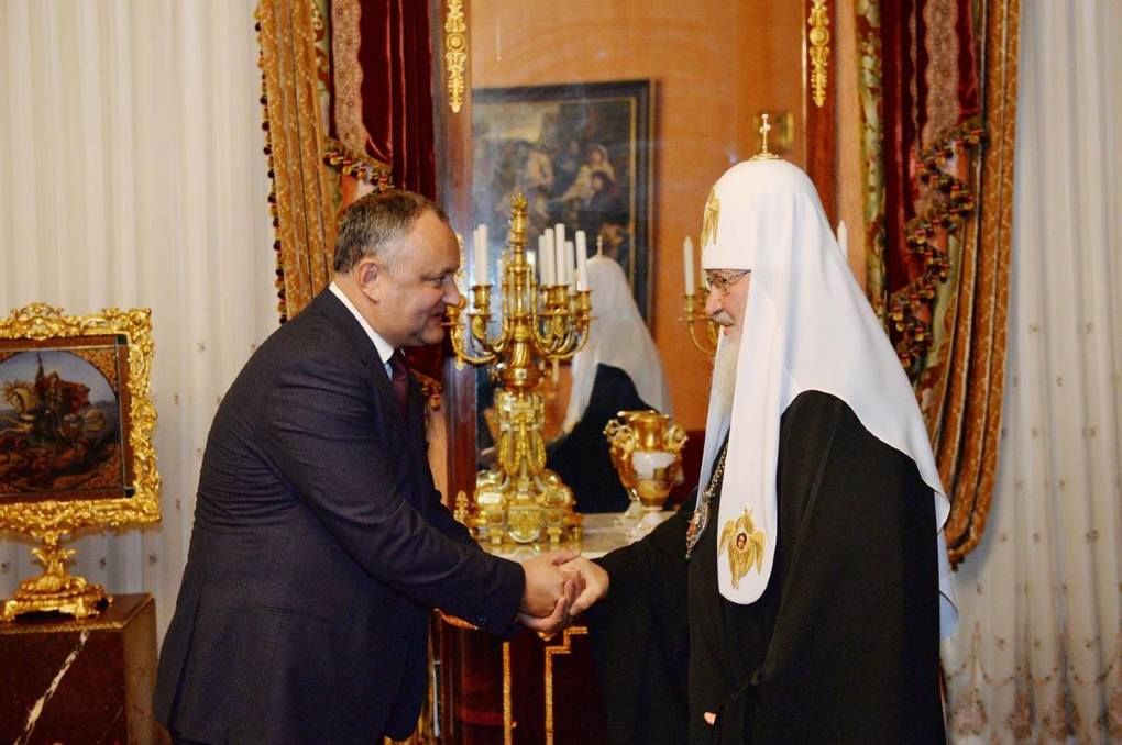 Patriarhul Rusiei, Kirill, va veni în Moldova la invitația lui Dodon. Foto: actualitati.md