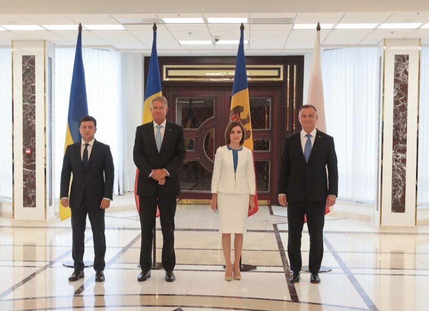 Президент Молдовы приняла участие в четырехсторонней встрече.