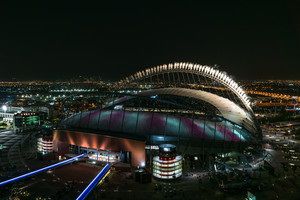 Открытие первого стадиона к ЧМ-2022 в Катаре.