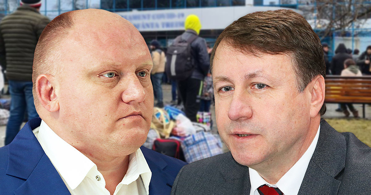 Прием украинских беженцев вызвал спор Игоря Мунтяну и Василия Боли. Коллаж Point.md.