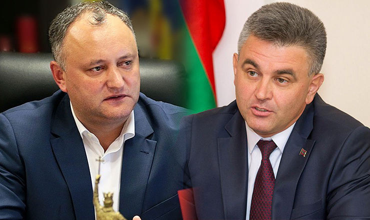 Началась встреча президента Молдовы Игоря Додона с главой Приднестровья Вадимом Красносельским.