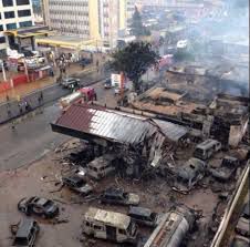 O explozie produsă într-o benzinărie din capitala Ghanei, Accra, a ucis cel puțin 78 de oameni. Foto: romaniatv.net