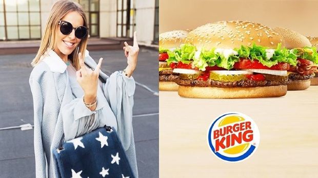 Burger King i-a propus Xeniei Sobchak 100 de milioane de ruble pe an, ca să-și numească băiatul ”King”. Colaj KanKan.md