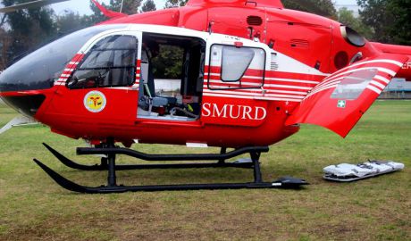 Un bărbat din Bălţi, transportat la Chişinău cu elicopterul SMURD. Foto: jurnal.md