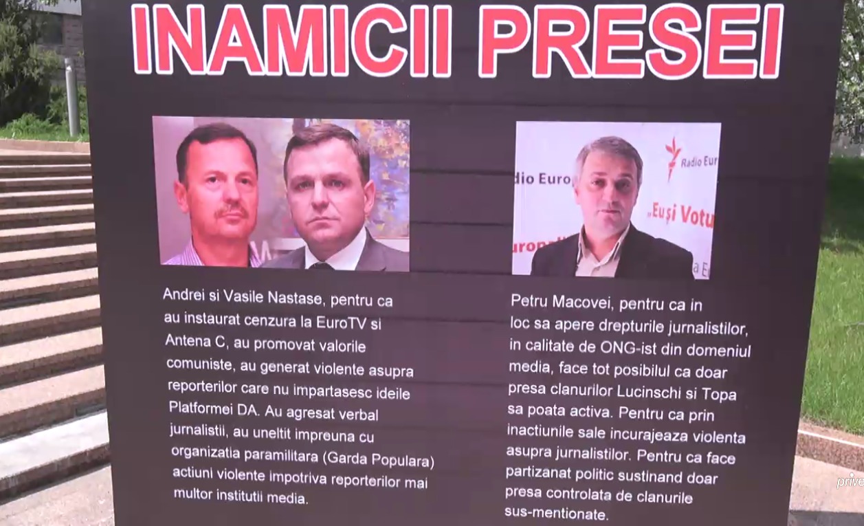 Organizațiile de media acuzate că protejează presa clanurilor Lucinschi și Țopa.  Foto: captură privesc.eu
