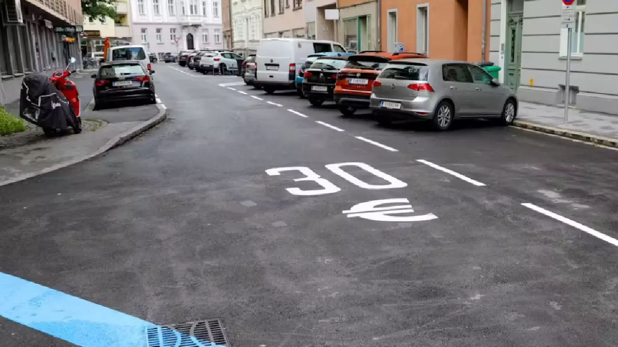 Marcajul rutier „30 €” i-a derutat complet pe șoferi în Austria.