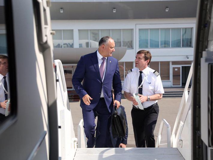 O nouă vizită. Unde a plecat Dodon, împreună cu Greceanîi și Vlah. Foto: presedinte.md