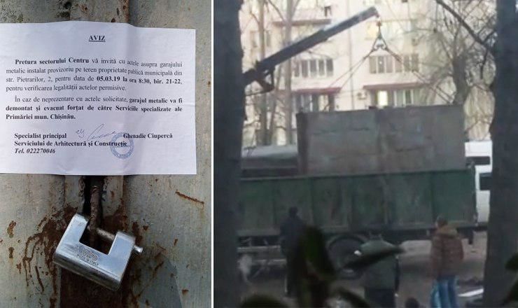 Вчера в столичном секторе Центр сотрудники претуры снесли гараж, который был построен незаконно