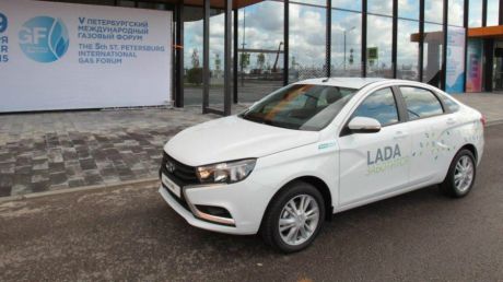 AutoVAZ ar putea lansa sedanul Vesta cu o instalaţie de gaz. Foto: autostrada.md