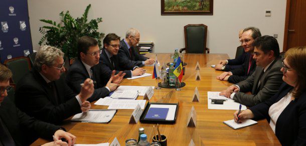Calmâc s-a întâlnit la Moscova cu vicepreședintele Gazprom.  Foto: gov.md