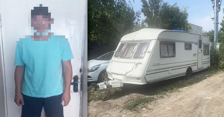 В Кишинёве мужчина задержан за кражу и угон дома на колесах. Коллаж: Point.md
