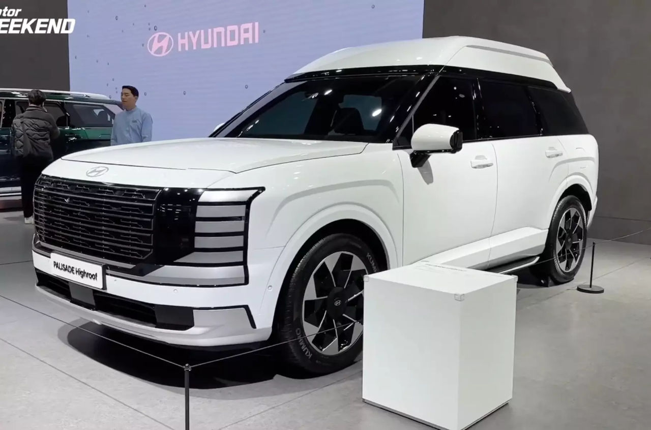 Hyundai Palisade cu acoperiș neobișnuit, prezentat: Are peste doi metri înălțime.