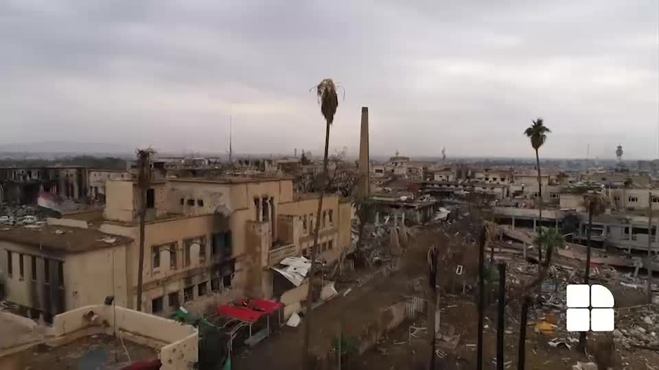 Imagini ca în filmele de groază din orașul ras de pe fața pământului. Foto: captură video