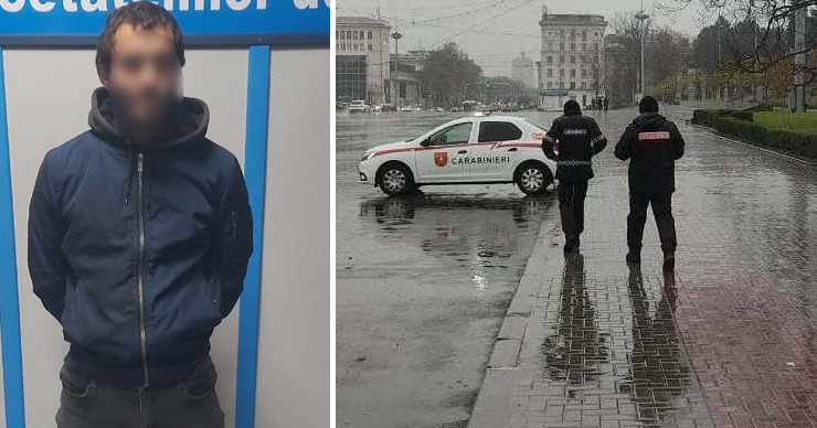 В Кишиневе карабинеры задержали мужчину, разыскиваемого за кражу мотоцикла. Коллаж Point.md.