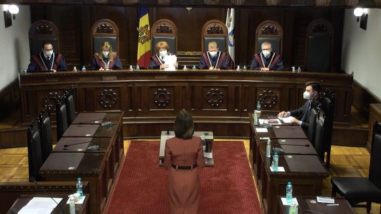 Санду на заседании КС: Граждане заслуживают ответственного правительства.