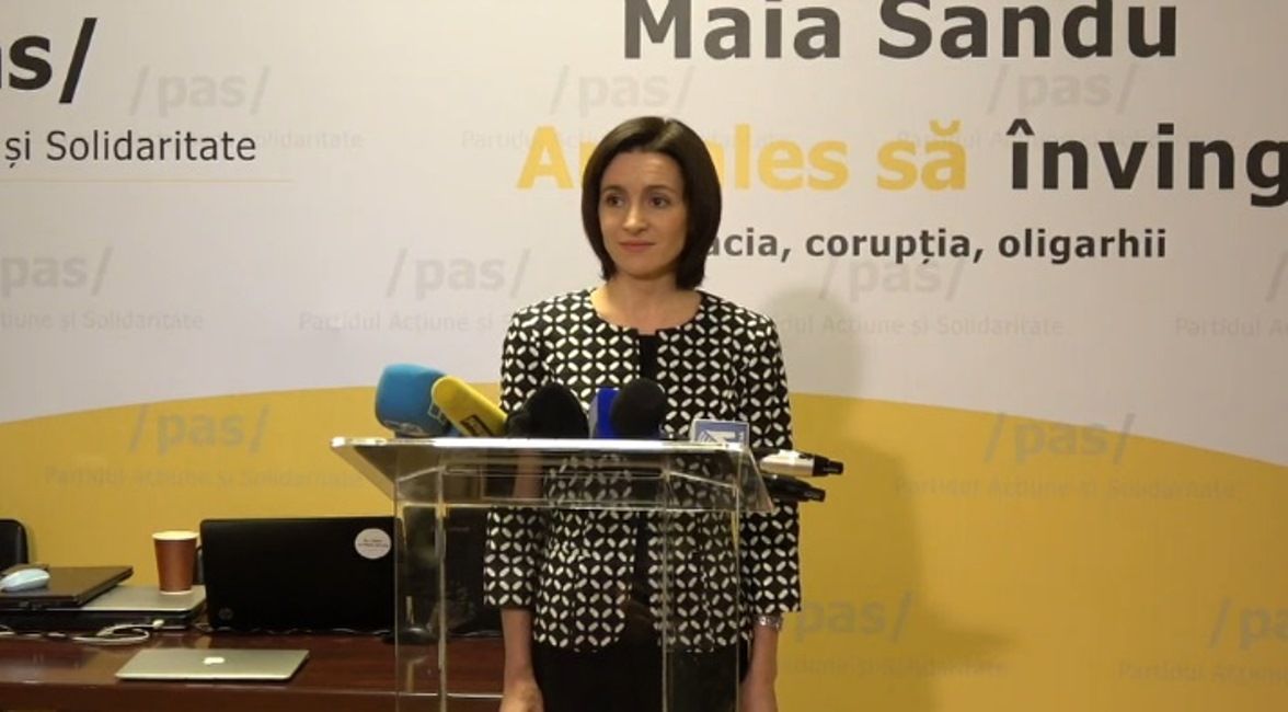 Maia Sandu, candidatul PAS la funcția de președinte.