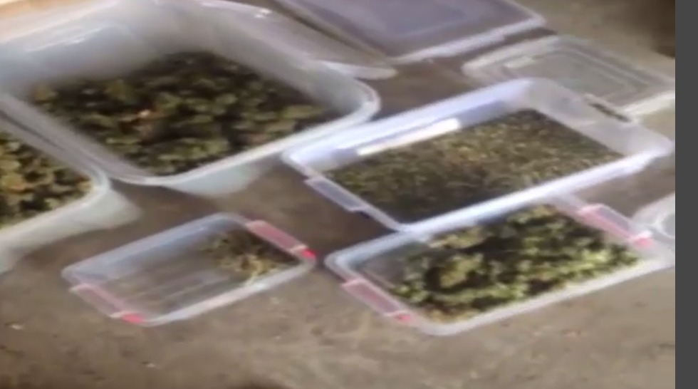 Traficant de substanţe narcotice, reţinut de Poliţia capitalei. Foto: captură video