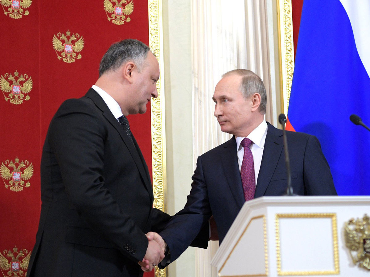 Додон – Путину: Никому не удастся поссорить наши народы.