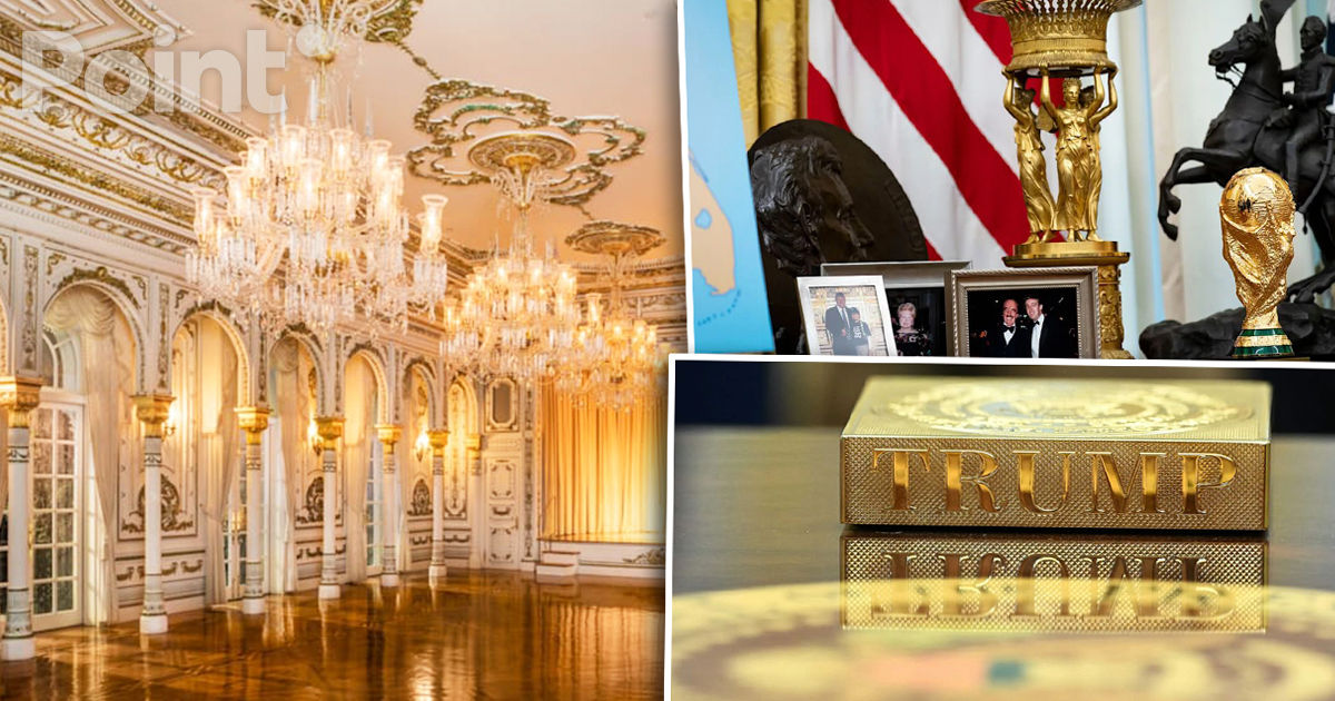Trump a declarat că a aurit Casa Albă din contul său.