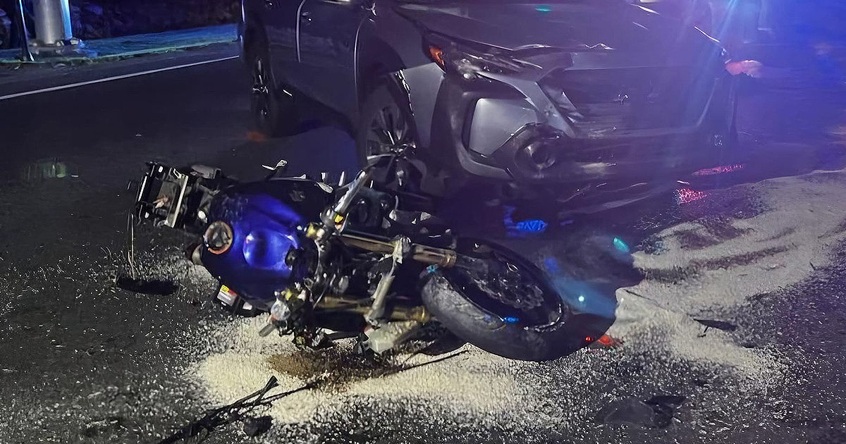 Accident grav la intrarea în Cricova: Un motociclist a ajuns la spital.