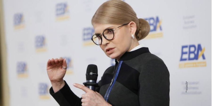Кандидат в президенты Украины и лидер партии «Батькивщина» Юлия Тимошенко.