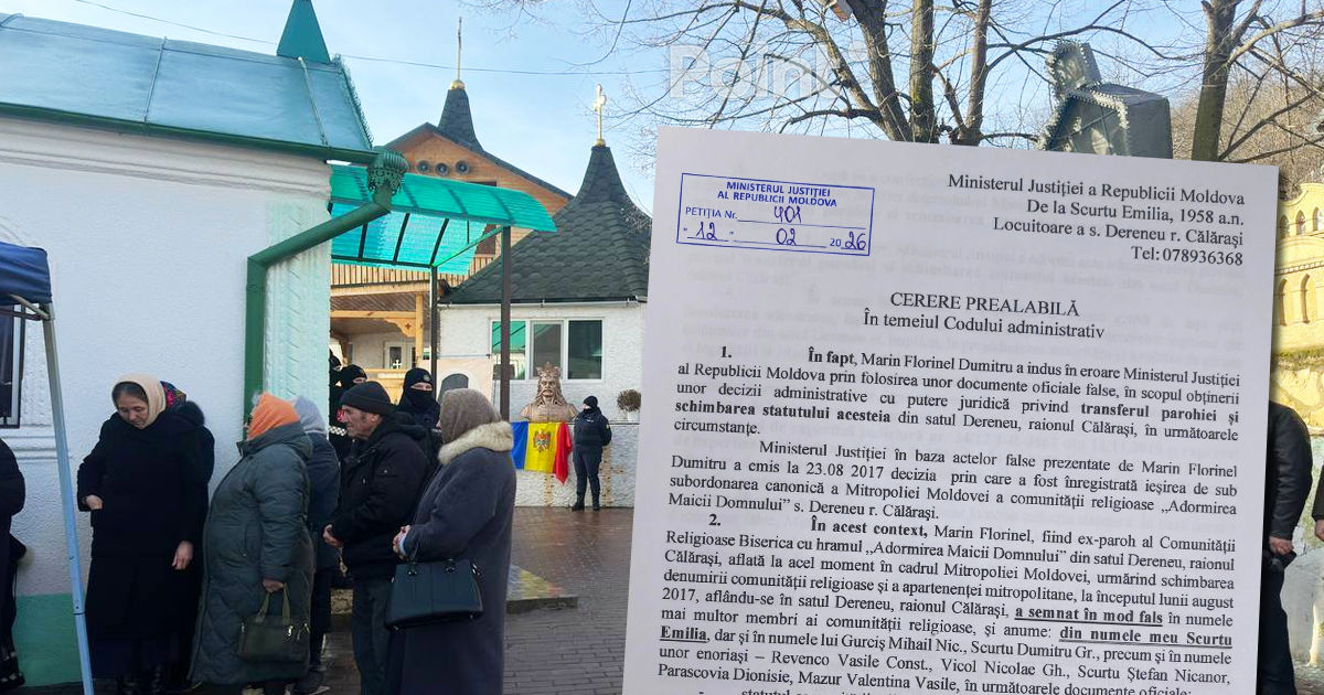Передачу церкви в Деренеу митрополии Бессарабии требуют отменить.
